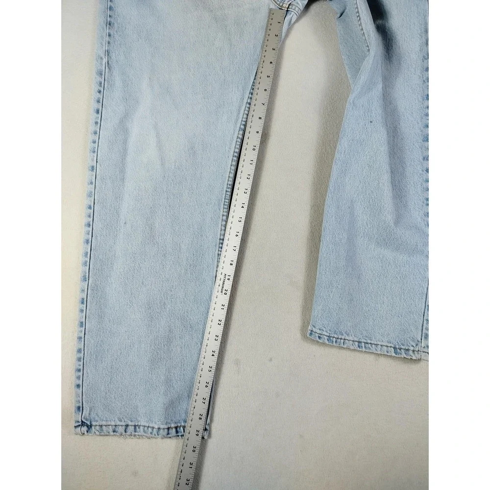 Vintage Levis 505 Jeans‎ Mens 40x30 Light Wash Blue Straight Leg USA Denim